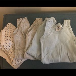 Petit Bateau sleeveless onesies - 7!